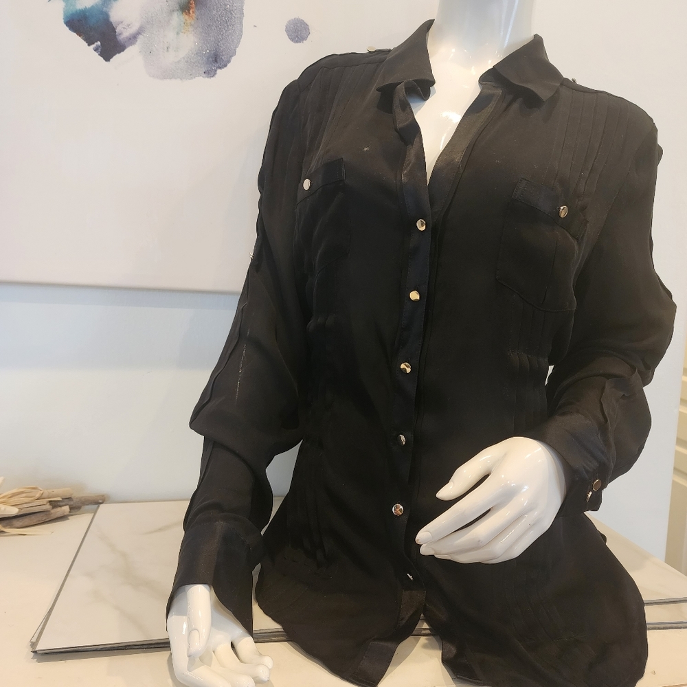 White House Black Market, NWTO, Women's,  size 14 GORGEOUS BUTTON UP BLOUSE TOP!